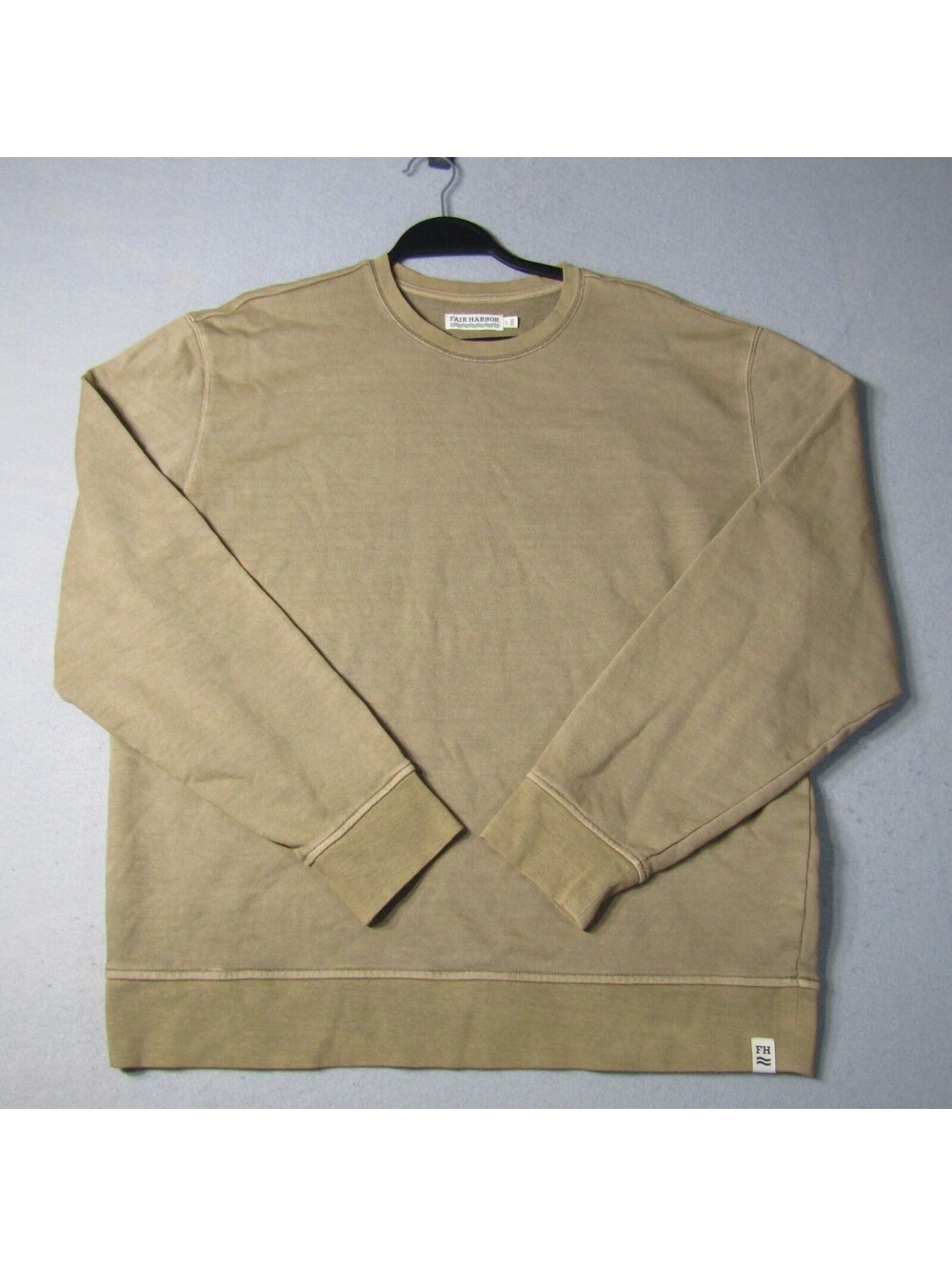 NWT Fair Harbor Saltaire Crewneck Sweatshirt Men's L Oak